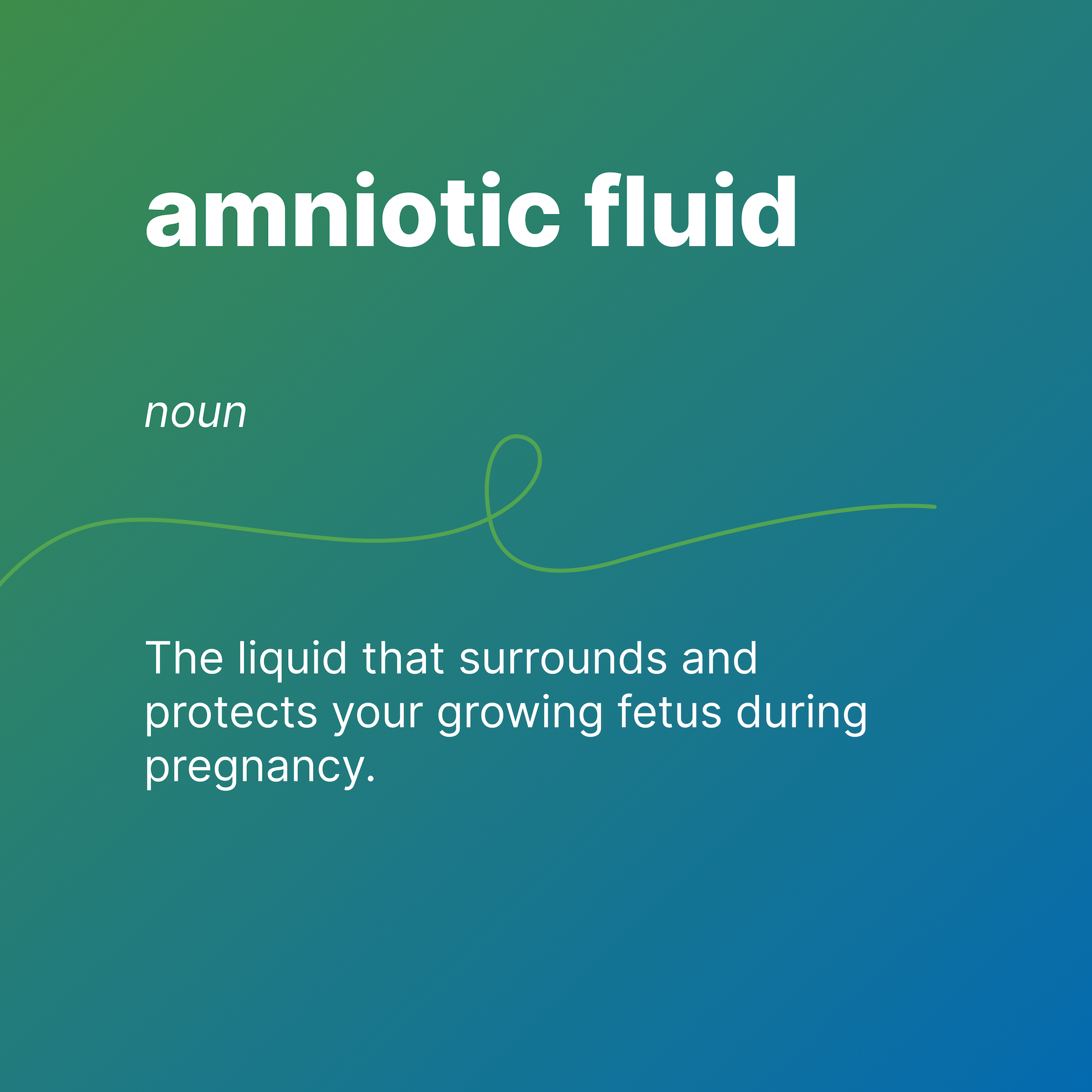 amniotic fluid
noun
The liquid that surrounds and protects your growing fetus during pregnancy.