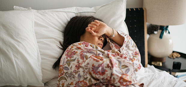 woman in bed