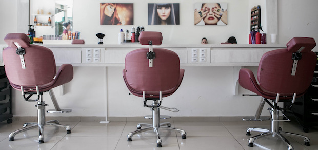 chairs at a hair salon