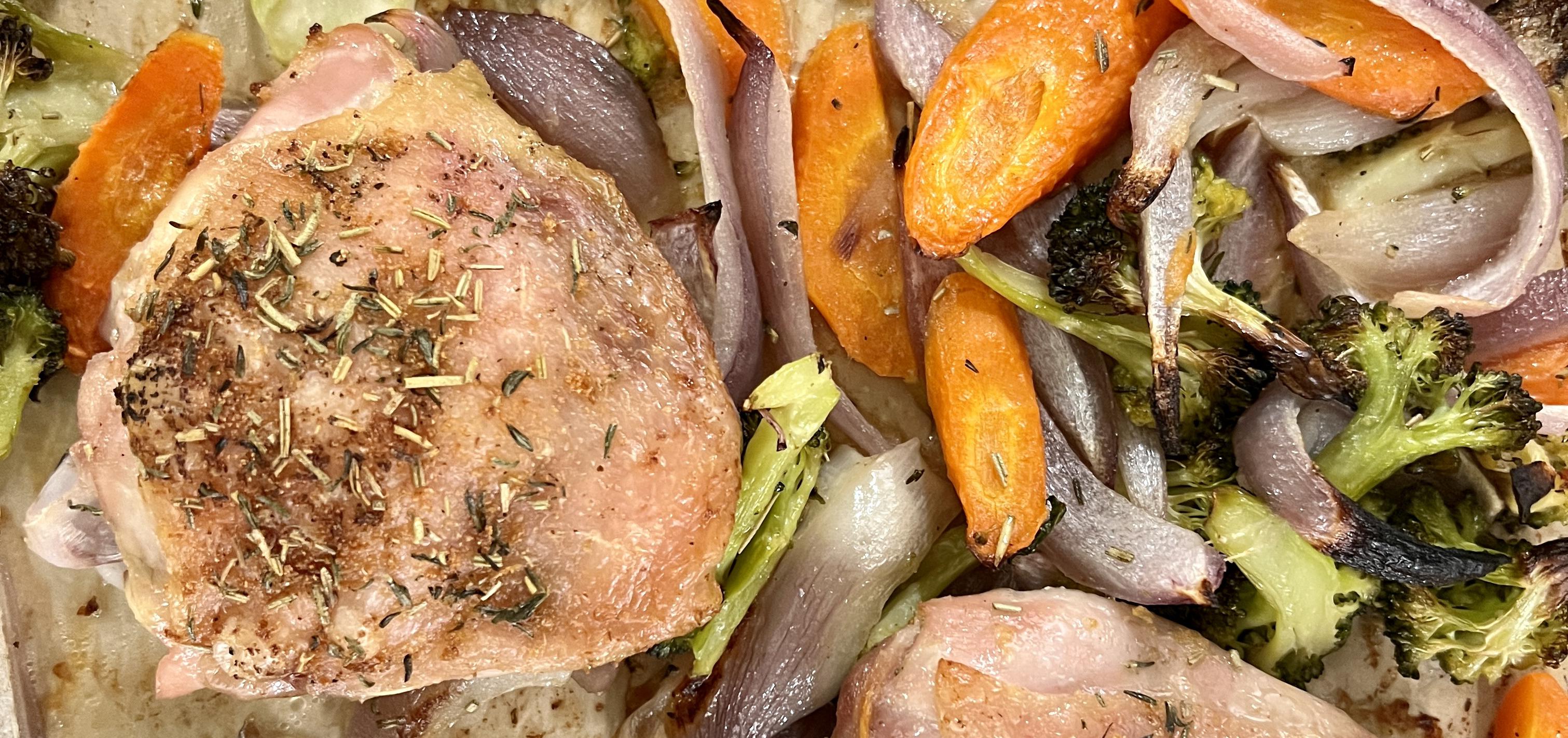 One-Pan Rosemary Chicken and Vegetables 