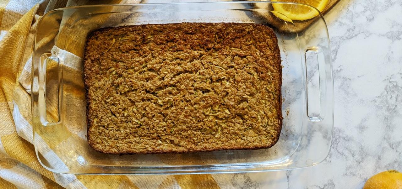 ginger spiced orange oatmeal bake