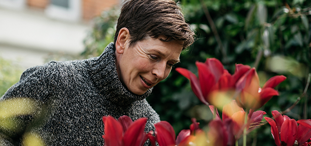 woman gardening